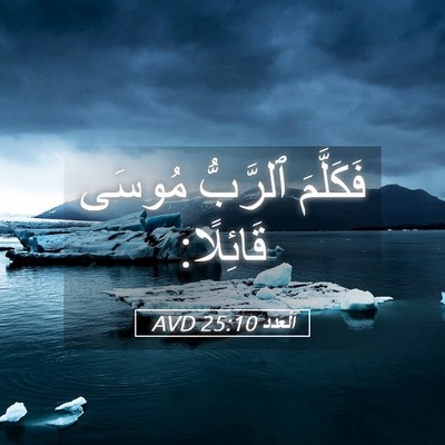 Picture 05 - اَلْعَدَد 25:10 AVD - فَكَلَّمَ ٱلرَّبُّ مُوسَى - Bible Verse Picture