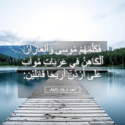 Picture 05 - اَلْعَدَد 26:3 AVD - فَكَلَّمَهُمْ مُوسَى - Bible Verse Picture