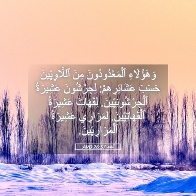 Picture 05 - اَلْعَدَد 26:57 AVD - وَهَؤُلَاءِ - Bible Verse Picture