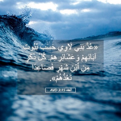 Picture 05 - اَلْعَدَد 3:15 AVD - «عُدَّ بَنِي لَاوِي حَسَبَ - Bible Verse Picture