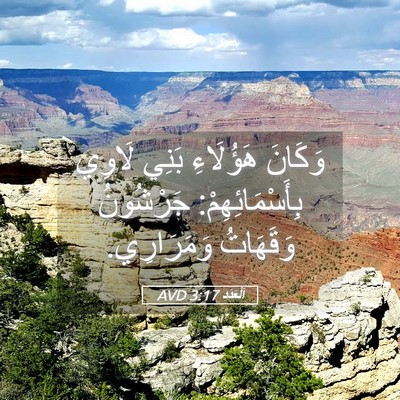 Picture 05 - اَلْعَدَد 3:17 AVD - وَكَانَ هَؤُلَاءِ بَنِي - Bible Verse Picture