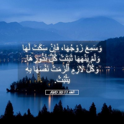 Picture 05 - اَلْعَدَد 30:11 AVD - وَسَمِعَ زَوْجُهَا، - Bible Verse Picture