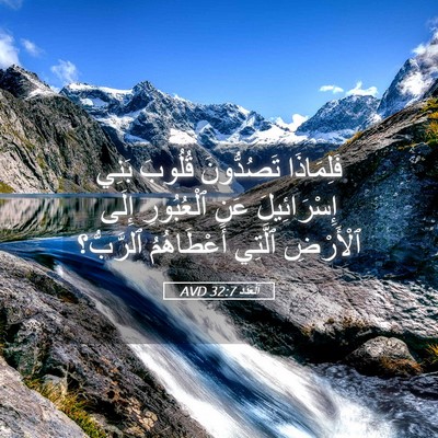 Picture 05 - اَلْعَدَد 32:7 AVD - فَلِمَاذَا تَصُدُّونَ - Bible Verse Picture