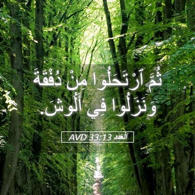 Picture 05 - اَلْعَدَد 33:13 AVD - ثُمَّ ٱرْتَحَلُوا مِنْ - Bible Verse Picture