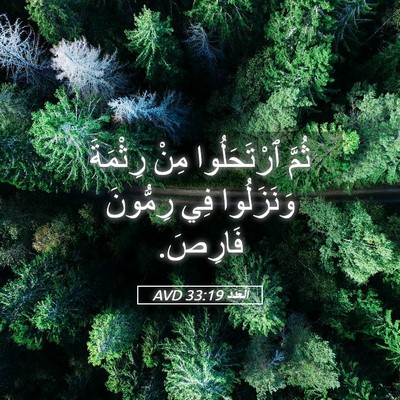 Picture 05 - اَلْعَدَد 33:19 AVD - ثُمَّ ٱرْتَحَلُوا مِنْ - Bible Verse Picture