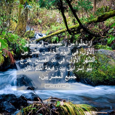 Picture 05 - اَلْعَدَد 33:3 AVD - اِرْتَحَلُوا مِنْ - Bible Verse Picture