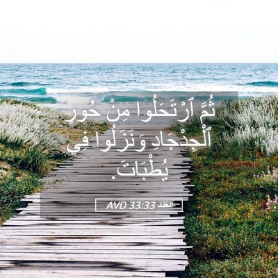 Picture 05 - اَلْعَدَد 33:33 AVD - ثُمَّ ٱرْتَحَلُوا مِنْ - Bible Verse Picture