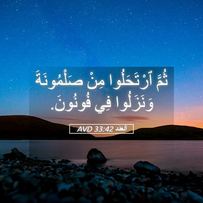 Picture 05 - اَلْعَدَد 33:42 AVD - ثُمَّ ٱرْتَحَلُوا مِنْ - Bible Verse Picture