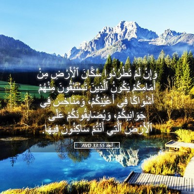 Picture 05 - اَلْعَدَد 33:55 AVD - وَإِنْ لَمْ تَطْرُدُوا - Bible Verse Picture