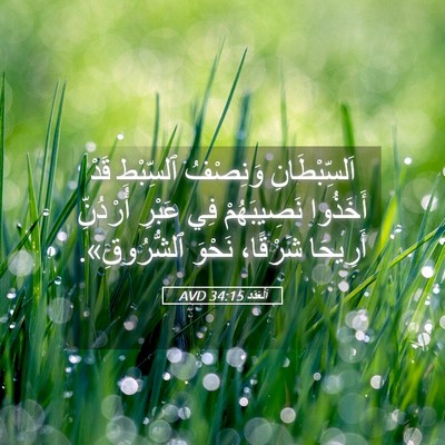 Picture 05 - اَلْعَدَد 34:15 AVD - اَلسِّبْطَانِ وَنِصْفُ - Bible Verse Picture