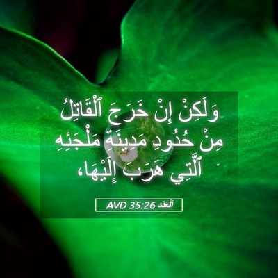 Picture 05 - اَلْعَدَد 35:26 AVD - وَلَكِنْ إِنْ خَرَجَ - Bible Verse Picture