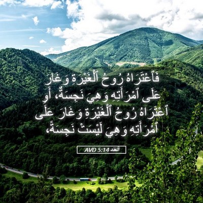Picture 05 - اَلْعَدَد 5:14 AVD - فَٱعْتَرَاهُ رُوحُ - Bible Verse Picture