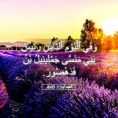 Picture 05 - اَلْعَدَد 7:54 AVD - وَفِي ٱلْيَوْمِ - Bible Verse Picture