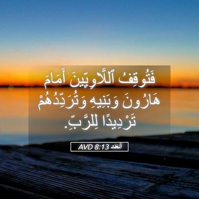 Picture 05 - اَلْعَدَد 8:13 AVD - فَتُوقِفُ ٱللَّاوِيِّينَ - Bible Verse Picture
