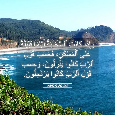 Picture 05 - اَلْعَدَد 9:20 AVD - وَإِذَا كَانَتِ - Bible Verse Picture