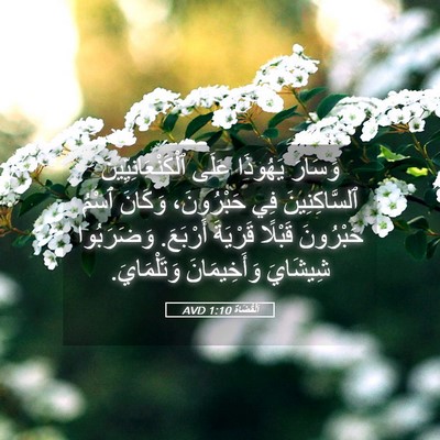 Picture 05 - اَلْقُضَاة 1:10 AVD - وَسَارَ يَهُوذَا عَلَى - Bible Verse Picture
