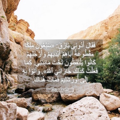 Picture 05 - اَلْقُضَاة 1:7 AVD - فَقَالَ أَدُونِي بَازَقَ: - Bible Verse Picture