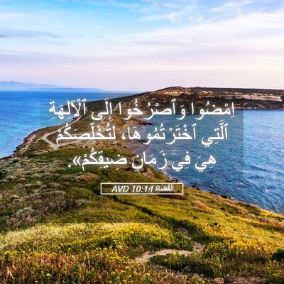 Picture 05 - اَلْقُضَاة 10:14 AVD - اِمْضُوا وَٱصْرُخُوا - Bible Verse Picture