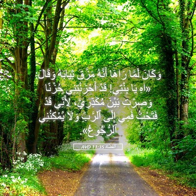 Picture 05 - اَلْقُضَاة 11:35 AVD - وَكَانَ لَمَّا رَآهَا - Bible Verse Picture