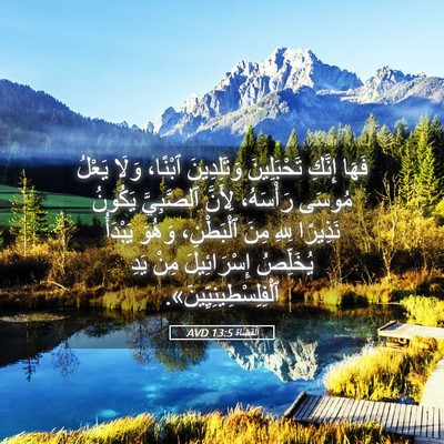 Picture 05 - اَلْقُضَاة 13:5 AVD - فَهَا إِنَّكِ تَحْبَلِينَ - Bible Verse Picture