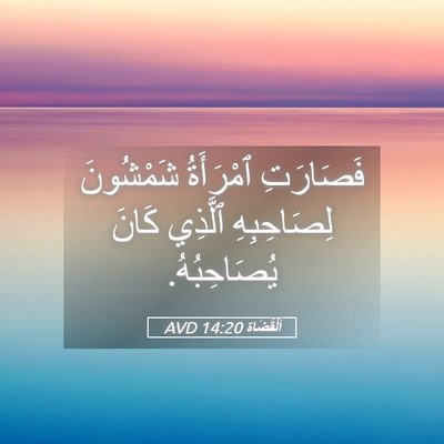 Picture 05 - اَلْقُضَاة 14:20 AVD - فَصَارَتِ ٱمْرَأَةُ - Bible Verse Picture