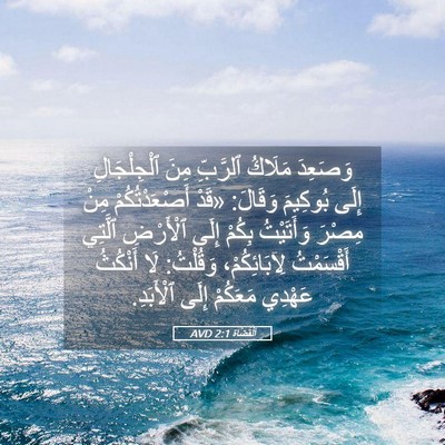 Picture 05 - اَلْقُضَاة 2:1 AVD - وَصَعِدَ مَلَاكُ ٱلرَّبِّ - Bible Verse Picture