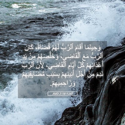 Picture 05 - اَلْقُضَاة 2:18 AVD - وَحِينَمَا أَقَامَ - Bible Verse Picture