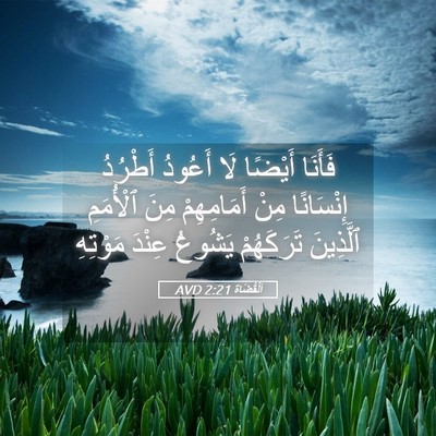 Picture 05 - اَلْقُضَاة 2:21 AVD - فَأَنَا أَيْضًا لَا - Bible Verse Picture