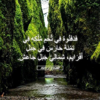 Picture 05 - اَلْقُضَاة 2:9 AVD - فَدَفَنُوهُ فِي تُخْمِ - Bible Verse Picture
