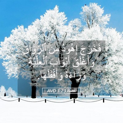 Picture 05 - اَلْقُضَاة 3:23 AVD - فَخَرَجَ إِهُودُ مِنَ - Bible Verse Picture