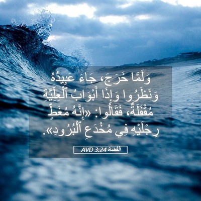 Picture 05 - اَلْقُضَاة 3:24 AVD - وَلَمَّا خَرَجَ، جَاءَ - Bible Verse Picture