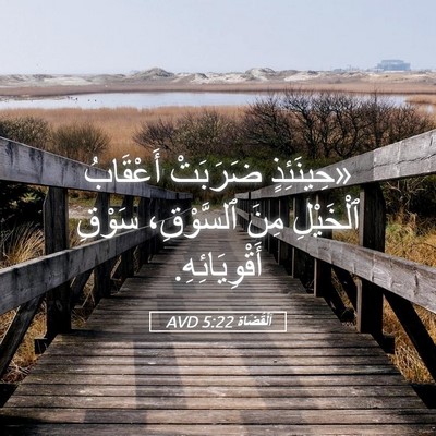 Picture 05 - اَلْقُضَاة 5:22 AVD - «حِينَئِذٍ ضَرَبَتْ - Bible Verse Picture