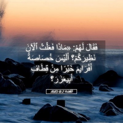 Picture 05 - اَلْقُضَاة 8:2 AVD - فَقَالَ لَهُمْ: «مَاذَا - Bible Verse Picture