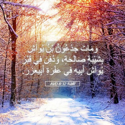 Picture 05 - اَلْقُضَاة 8:32 AVD - وَمَاتَ جِدْعُونُ بْنُ - Bible Verse Picture