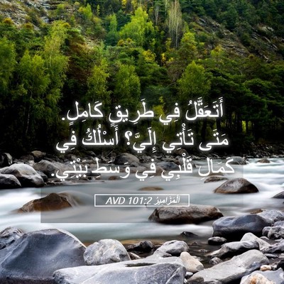 Picture 05 - اَلْمَزَامِيرُ 101:2 AVD - أَتَعَقَّلُ فِي طَرِيقٍ - Bible Verse Picture