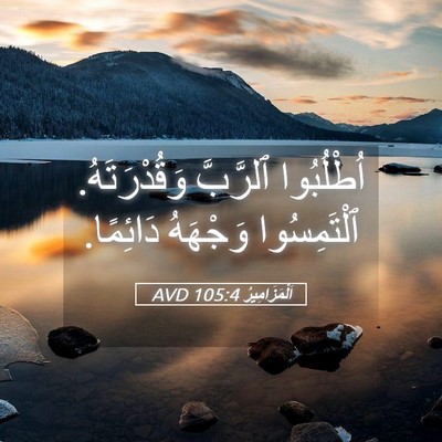 Picture 05 - اَلْمَزَامِيرُ 105:4 AVD - اُطْلُبُوا ٱلرَّبَّ - Bible Verse Picture