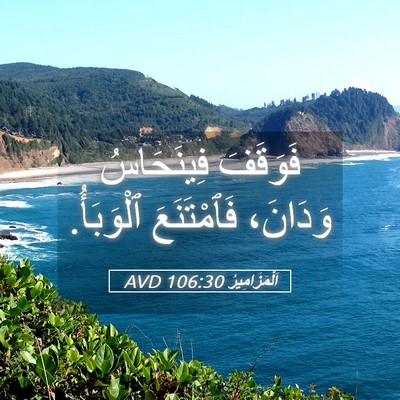 Picture 05 - اَلْمَزَامِيرُ 106:30 AVD - فَوَقَفَ فِينَحَاسُ - Bible Verse Picture