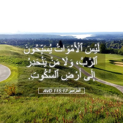 Picture 05 - اَلْمَزَامِيرُ 115:17 AVD - لَيْسَ ٱلْأَمْوَاتُ - Bible Verse Picture