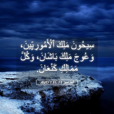 Picture 05 - اَلْمَزَامِيرُ 135:11 AVD - سِيحُونَ مَلِكَ - Bible Verse Picture