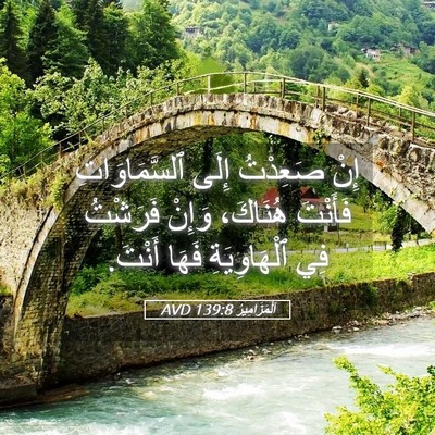Picture 05 - اَلْمَزَامِيرُ 139:8 AVD - إِنْ صَعِدْتُ إِلَى - Bible Verse Picture