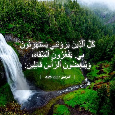 Picture 05 - اَلْمَزَامِيرُ 22:7 AVD - كُلُّ ٱلَّذِينَ - Bible Verse Picture