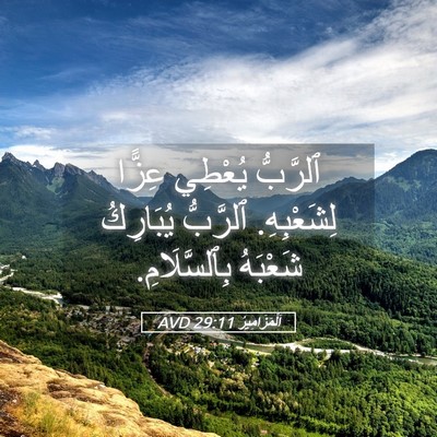Picture 05 - اَلْمَزَامِيرُ 29:11 AVD - ٱلرَّبُّ يُعْطِي عِزًّا - Bible Verse Picture