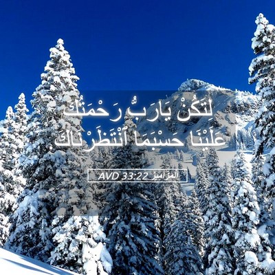 Picture 05 - اَلْمَزَامِيرُ 33:22 AVD - لِتَكُنْ يَارَبُّ - Bible Verse Picture