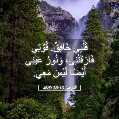 Picture 05 - اَلْمَزَامِيرُ 38:10 AVD - قَلْبِي خَافِقٌ. قُوَّتِي - Bible Verse Picture
