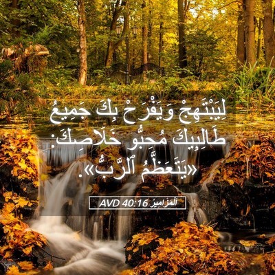 Picture 05 - اَلْمَزَامِيرُ 40:16 AVD - لِيَبْتَهِجْ وَيَفْرَحْ - Bible Verse Picture