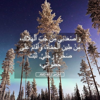 Picture 05 - اَلْمَزَامِيرُ 40:2 AVD - وَأَصْعَدَنِي مِنْ جُبِّ - Bible Verse Picture