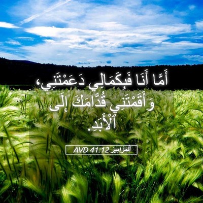 Picture 05 - اَلْمَزَامِيرُ 41:12 AVD - أَمَّا أَنَا فَبِكَمَالِي - Bible Verse Picture