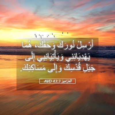Picture 05 - اَلْمَزَامِيرُ 43:3 AVD - أَرْسِلْ نُورَكَ - Bible Verse Picture