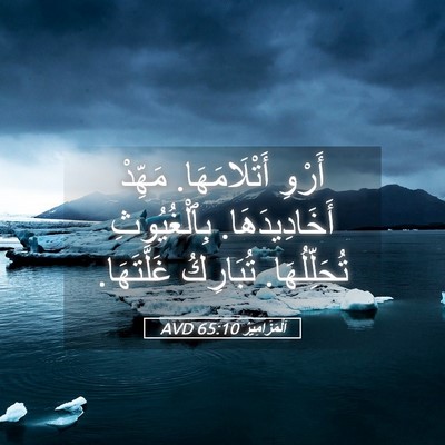Picture 05 - اَلْمَزَامِيرُ 65:10 AVD - أَرْوِ أَتْلَامَهَا. - Bible Verse Picture