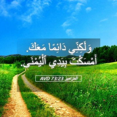 Picture 05 - اَلْمَزَامِيرُ 73:23 AVD - وَلَكِنِّي دَائِمًا - Bible Verse Picture